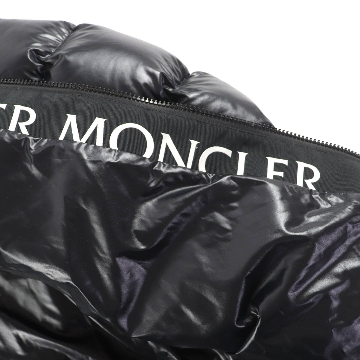 モンクレール CLAIR ラバーロゴワッペン付 ZIP UP ダウンジャケット ブラック 2 レディース