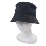 プラダ トライアングルロゴ 三角プレート ブルーデニム 帽子 バケット ハット インディゴ XL メンズ 未使用品