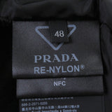 プラダ アディダス Re-Nylon スリーストライプス トライアングルロゴ ベンチ コート ブラック 48 メンズ 未使用品