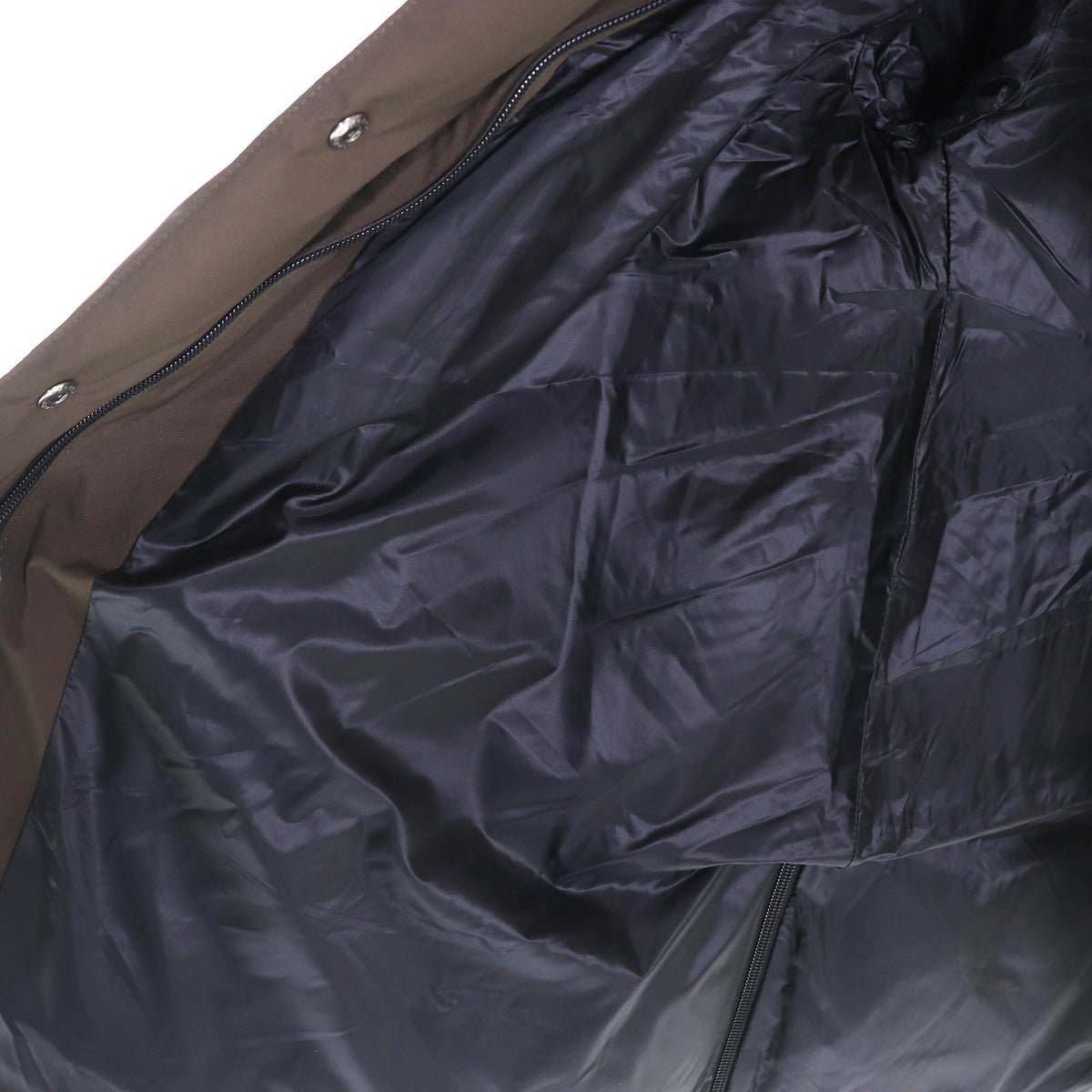 ヘルノ GORETEX ゴアテックス フード付き ダウンジャケット カーキ 36 レディース
