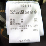バブアー NEW BURGHLEY WAX JACKET 裏地チェック柄 オイルド コート コート カーキ系 36 メンズ