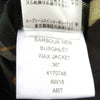 バブアー NEW BURGHLEY WAX JACKET 裏地チェック柄 オイルド コート コート カーキ系 36 メンズ