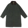 バブアー NEW BURGHLEY WAX JACKET 裏地チェック柄 オイルド コート コート カーキ系 36 メンズ