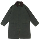 バブアー NEW BURGHLEY WAX JACKET 裏地チェック柄 オイルド コート コート カーキ系 36 メンズ