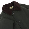 バブアー NEW BURGHLEY WAX JACKET 裏地チェック柄 オイルド コート コート カーキ系 36 メンズ