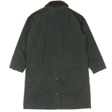 バブアー NEW BURGHLEY WAX JACKET 裏地チェック柄 オイルド コート コート カーキ系 36 メンズ