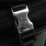 プラダ Re-Nylon トライアングルロゴ 三角プレート メッセンジャー ショルダーバッグ ブラック メンズ