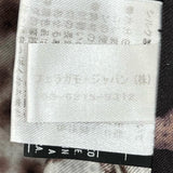 サルヴァトーレフェラガモ 裏地レオパード柄 キルティング コート パープル 46 レディース