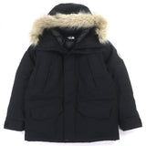 ザ・ノースフェイス Antarctica Parka GORE-TEX ファー・フード・ロゴワッペン付き ロゴ刺繍 ダブルジップアップ ダウンジャケット ブラック L メンズ