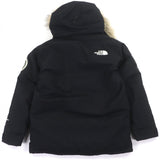 ザ・ノースフェイス Antarctica Parka GORE-TEX ファー・フード・ロゴワッペン付き ロゴ刺繍 ダブルジップアップ ダウンジャケット ブラック L メンズ