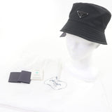 プラダ トライアングルロゴ 三角プレート Re-Nylon バケット ハット ブラック S メンズ 未使用品