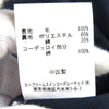 バブアー 襟コーデュロイ ウール100％ ロング コート ネイビー 38 メンズ