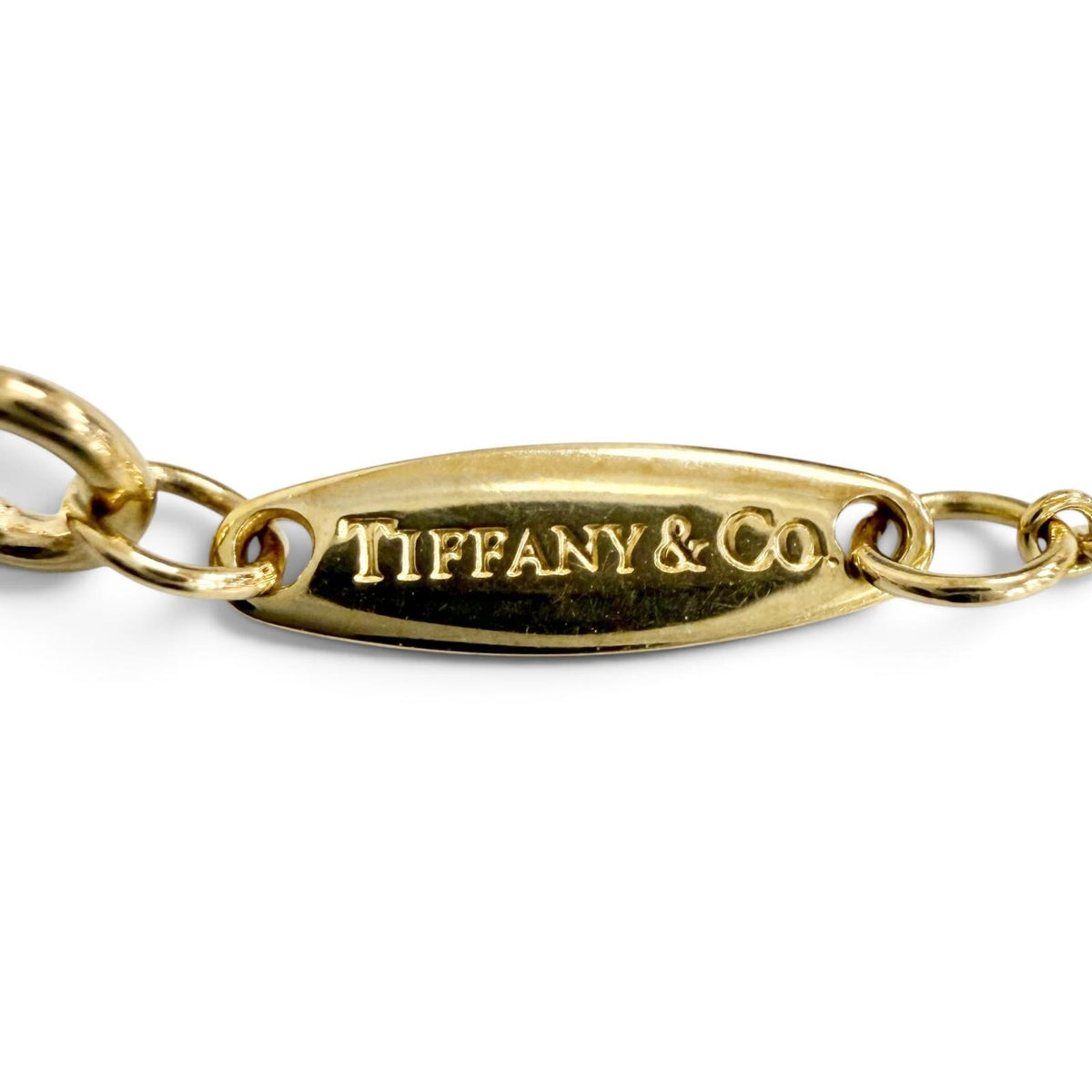 ティファニー バイザヤード 1Pダイヤモンド ペンダント ネックレス 750(YG) 約0.18ct ネックレス イエローゴールド レディース