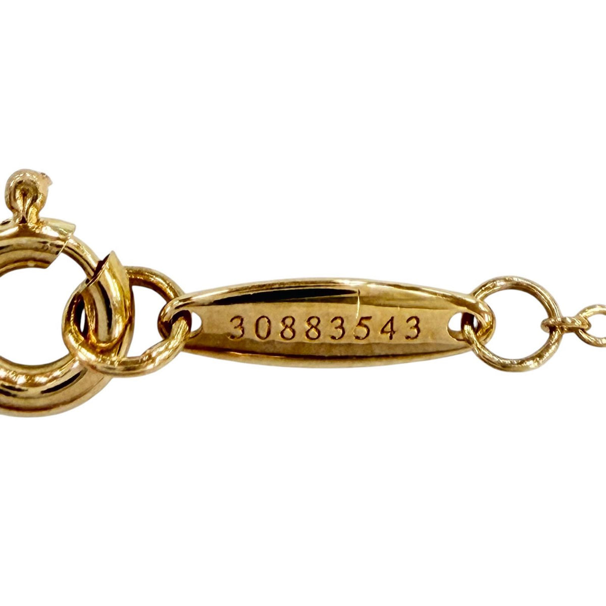 ティファニー バイザヤード (YG) ダイヤ1P 約0.18ct 直径約5.30mm ネックレス イエローゴールド レディース