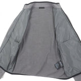 プラダ スタンドカラー 切替デザイン ジップアップ トラックジャケット ブルゾン ナイロンジャケット グレー XL メンズ