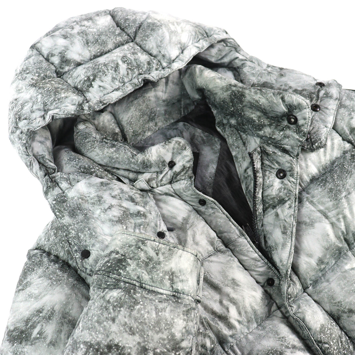 モンクレール ダブリュー YAMATA White Mountaineering ホワイトマウンテニアリング 相澤陽介 ロゴワッペン ダウンジャケット グレー系 3 メンズ
