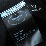 プラダ トライアングルロゴ RE-NYLON バケットハット 帽子 ハット ブラック S レディース