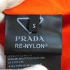 プラダ パデッドナイロンベスト トライアングルロゴ RE-NYLON プルオーバー ダウンベスト ミリタリー カーキ S メンズ