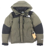 ザ・ノースフェイス Baltro Light Jacket WINDSTOPPER GORE-TEX ロゴ刺繍 フーデッド ダブルジップアップ ダウンジャケット カーキ M メンズ 未使用品