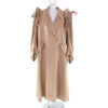 ヘンネ AMAGO COAT 肩リボン装飾 超ロング丈 コート キャメル F （レディースLサイズ相当） レディース