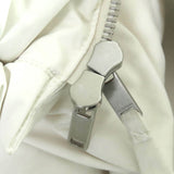 ジルサンダープラス 収納ポーチ付 ZIP UP フーデッド ダウンジャケット XS レディース
