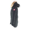 カナダグース ROSSCLAIR PARKA ファー・フード・ロゴワッペン付 ダウンコート ブラック S/P レディース