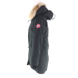 カナダグース ROSSCLAIR PARKA ファー・フード・ロゴワッペン付 ダウンコート ブラック S/P レディース