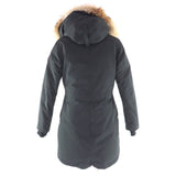 カナダグース ROSSCLAIR PARKA ファー・フード・ロゴワッペン付 ダウンコート ブラック S/P レディース