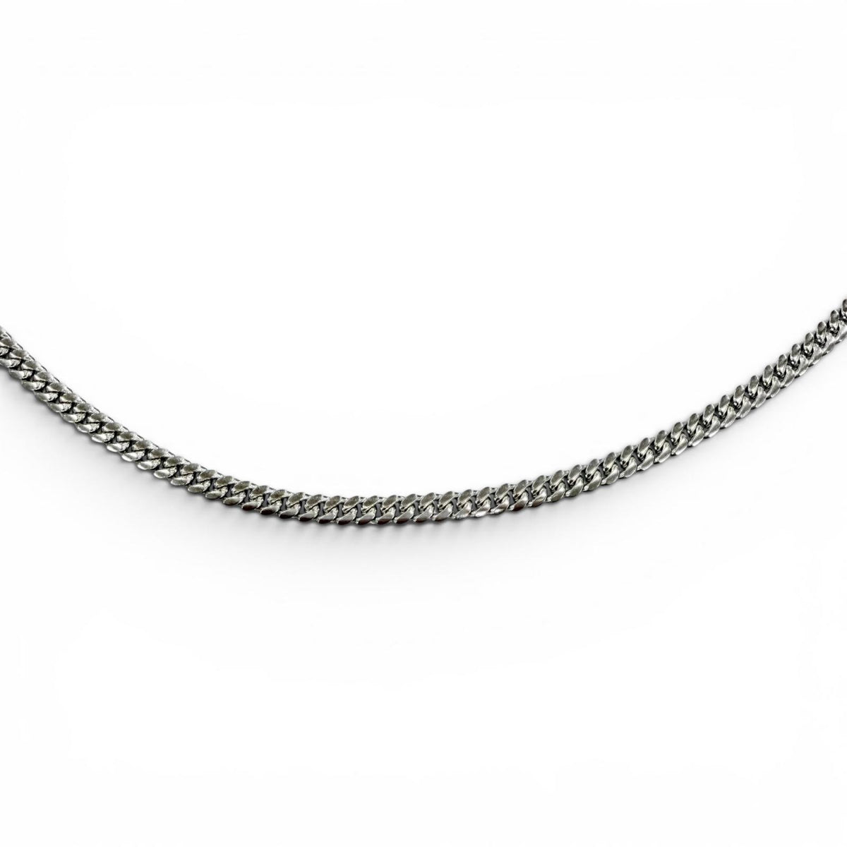 アヴァランチ マイアミ 幅3.2mm 全長50.6cm チェーン ネックレス ホワイトゴールド メンズ