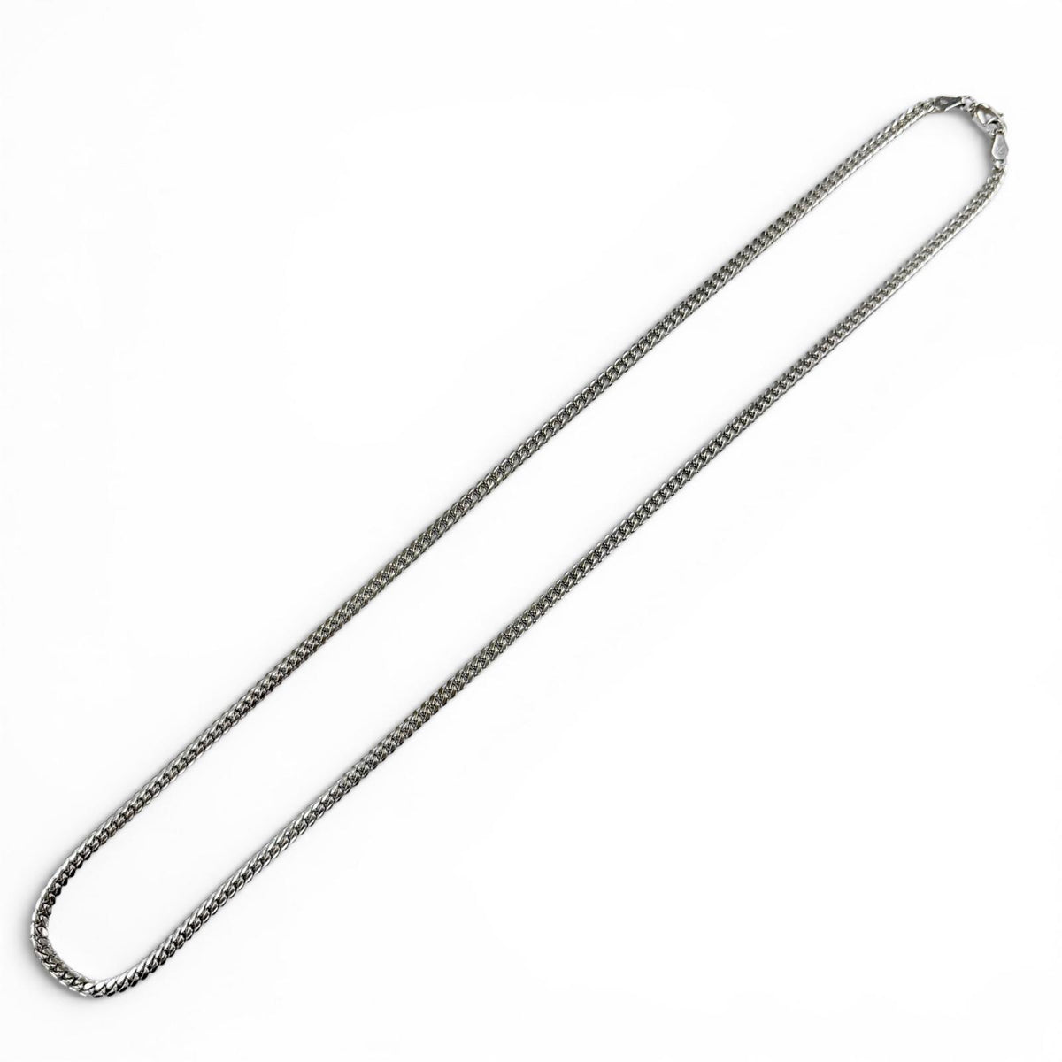 アヴァランチ マイアミ 幅3.2mm 全長50.6cm チェーン ネックレス ホワイトゴールド メンズ