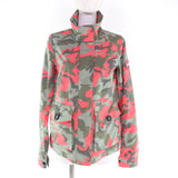 カナダグース Elmira Jacket Print ロゴワッペン付 迷彩 ZIP UP
 ジャケット カーキ XS レディース