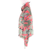 カナダグース Elmira Jacket Print ロゴワッペン付 迷彩 ZIP UP
 ジャケット カーキ XS レディース