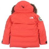 ザ・ノースフェイス Southern Cross Parka ファー付き フーデッド ダブルジップアップ ダウンジャケット オレンジ M メンズ