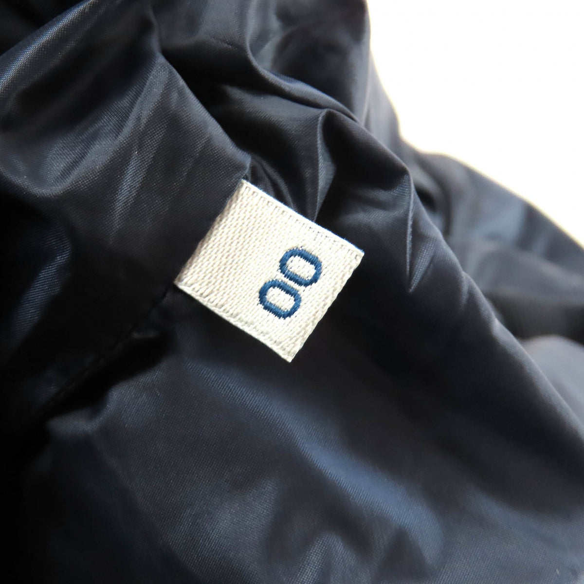モンクレール HERMINE エルミンヌ ロゴワッペン・フード付 ZIP UP ダウンコート ネイビー 00 レディース