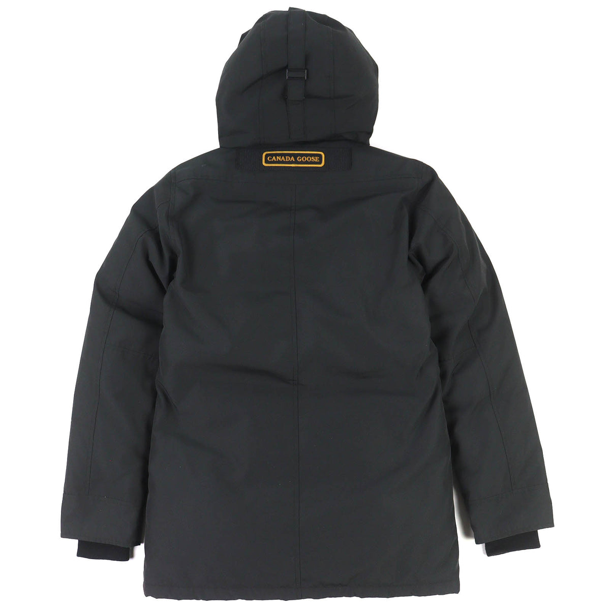 カナダグース JASPER PARKA ジャスパーパーカ ロゴワッペン WZIP フーデッド ダウンジャケット ブラック XS （日本サイズXS~S相当） メンズ
