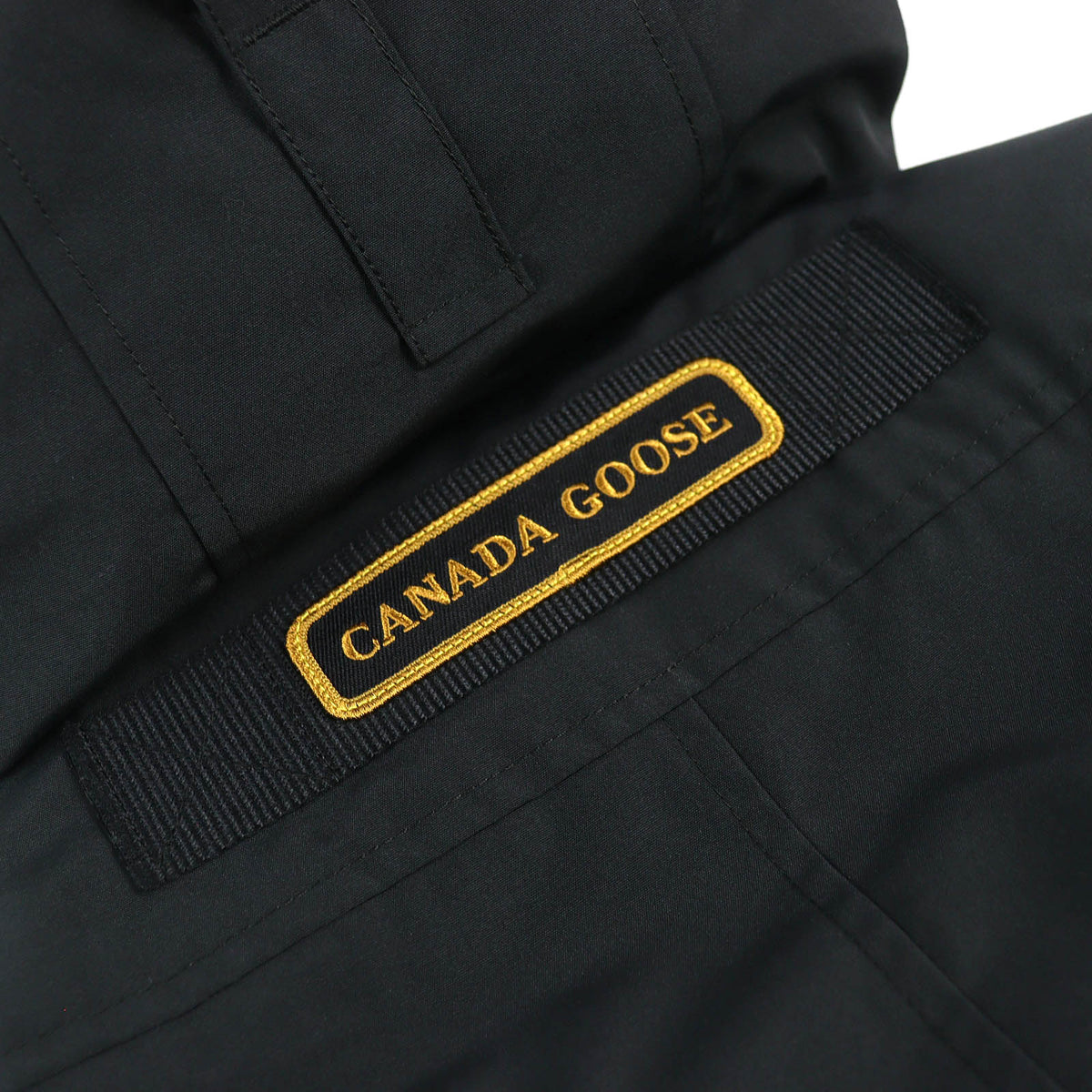 カナダグース JASPER PARKA ジャスパーパーカ ロゴワッペン WZIP フーデッド ダウンジャケット ブラック XS （日本サイズXS~S相当） メンズ