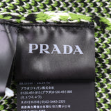 プラダ カシミア29% ロゴ刺繡 ハイネック ニット グリーン系 トライアングル柄 48 メンズ