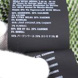 プラダ カシミア29% ロゴ刺繡 ハイネック ニット グリーン系 トライアングル柄 48 メンズ