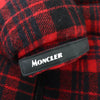 モンクレール DANUBE フード付 チェック柄 ZIP UP ダウンジャケット レッド 54847 レディース