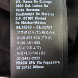 プラダ トライアングルロゴ フード付き 総柄 RE-NYLON ダウン マフラー レッド 220×1800mm レディース