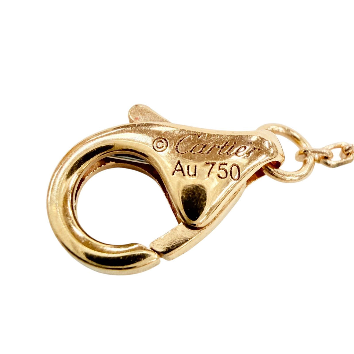 カルティエ Cドゥ カルティエ AU750(PG) ダイヤ1P GIA No.6375650428(グレーディング 0.20ct/F/VVS1/3EX) ネックレス ピンクゴールド レディース