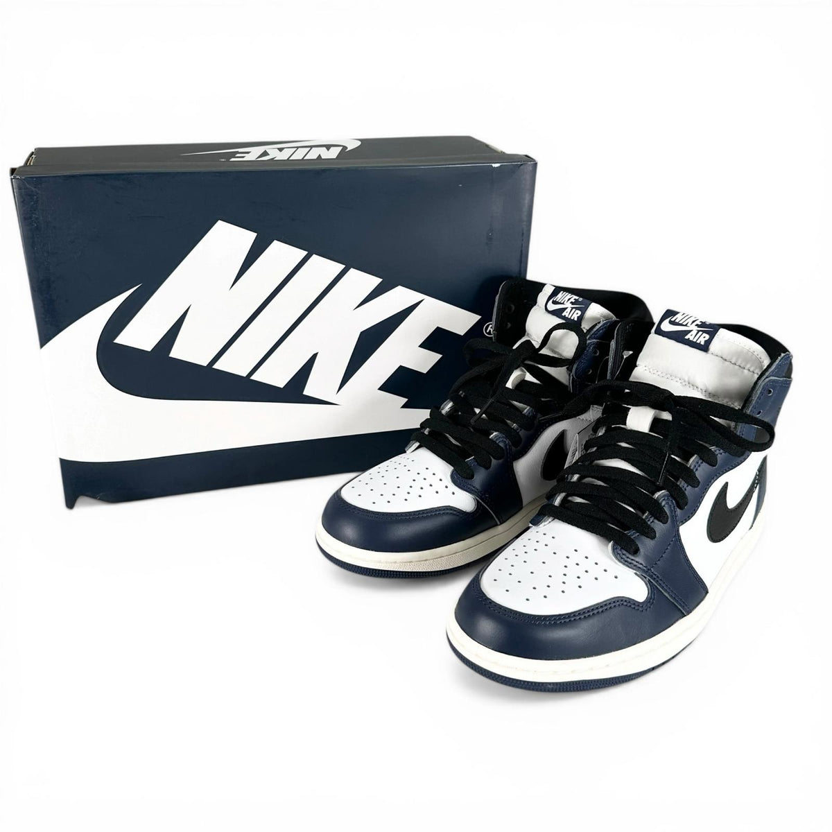 ナイキ Air Jordan 1 Retro High OG エアジョーダン ハイカットスニーカー ネイビー 28 メンズ