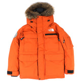 ザ・ノースフェイス SUMMIT SERIES Southern Cross Parka サザンクロスパーカ ロゴワッペン エコファー・フード付き ダウンジャケット オレンジ L メンズ