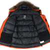 ザ・ノースフェイス SUMMIT SERIES Southern Cross Parka サザンクロスパーカ ロゴワッペン エコファー・フード付き ダウンジャケット オレンジ L メンズ