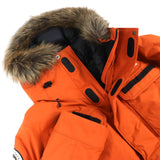 ザ・ノースフェイス SUMMIT SERIES Southern Cross Parka サザンクロスパーカ ロゴワッペン エコファー・フード付き ダウンジャケット オレンジ L メンズ