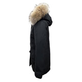ウールリッチ ARCTIC PARKA アークティックパーカー ファー フード付き
 ダウンジャケット ブラック XS レディース