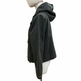 バブアー SPEY WAX JACKET レザー使い ロゴボタン付 オイルド ジャケット ダークグリーン UK8 レディース