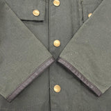バブアー SPEY WAX JACKET レザー使い ロゴボタン付 オイルド ジャケット ダークグリーン UK8 レディース