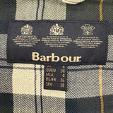 バブアー SPEY WAX JACKET レザー使い ロゴボタン付 オイルド ジャケット ダークグリーン UK8 レディース