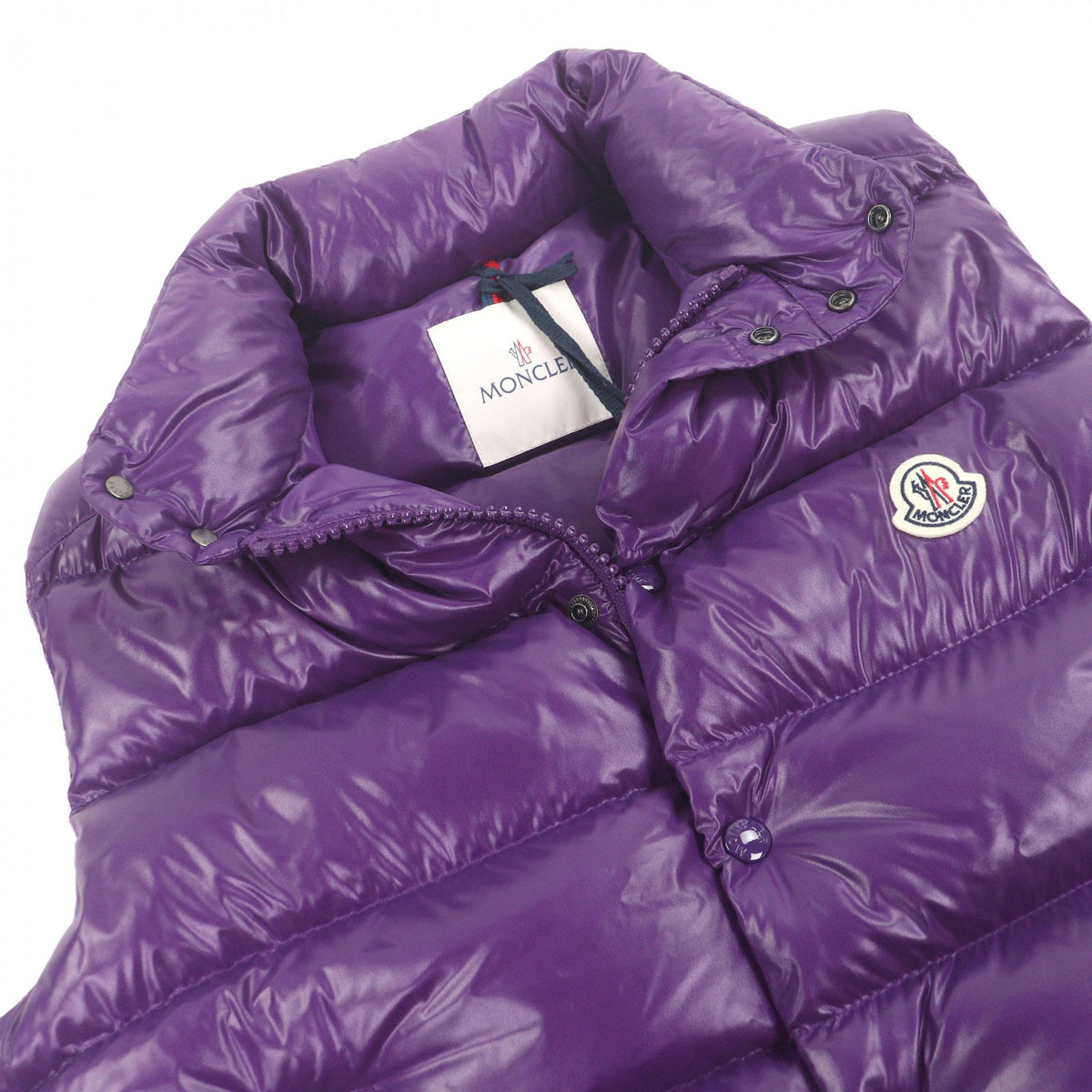 モンクレール TIBB GILET ロゴワッペン付き ダウンベスト パープル 3 メンズ